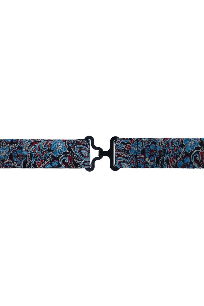Enzo Exploded Floral Silk Bow Tie, Alternate, color, Multiple