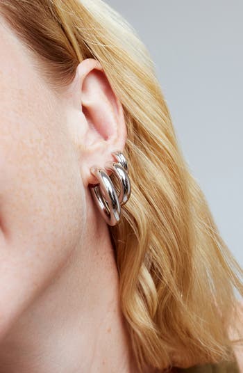 ana luisa◆14Kゴールド＊ティア・スモールピアス＊TIA SMALL Amazon.com: Ana Luisa Tia Gold Hoop Earrings for Women