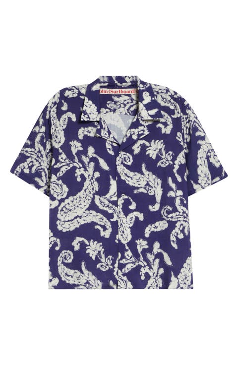 Hell Paisley Print Camp Shirt