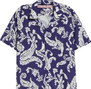 STOCKHOLM SURFBOARD CLUB Hell Paisley Print Camp Shirt