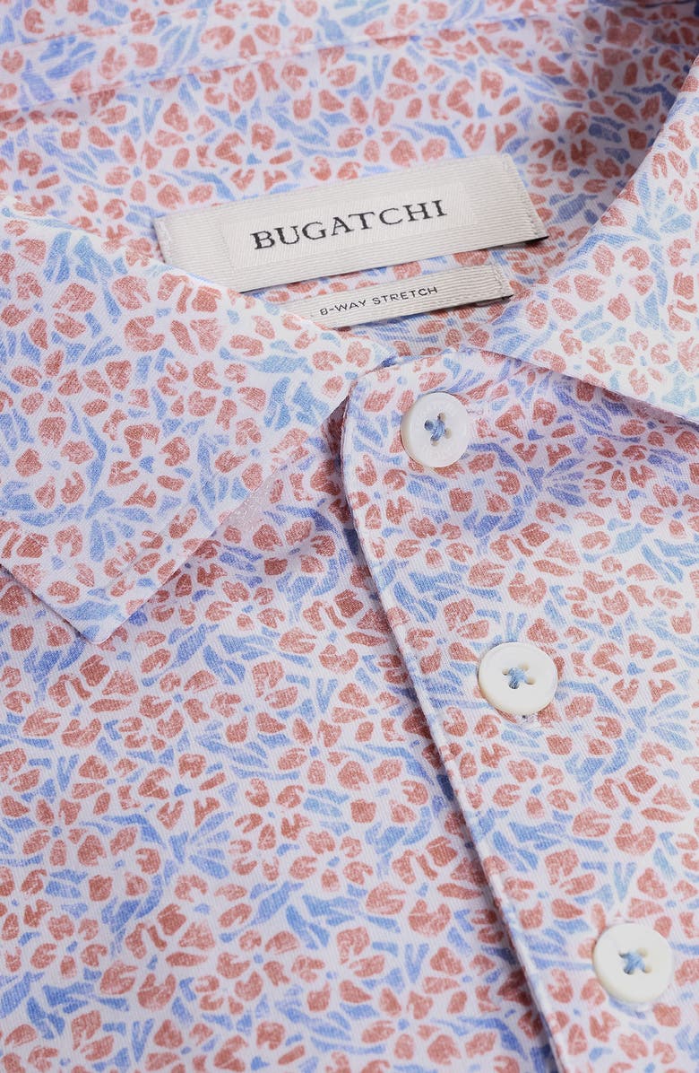 Bugatchi Victor OoohCotton<sup>®</sup> Floral Polo, Alternate, color, Coral