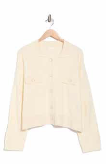 CYRUS Floral Textured Sweater Jacket