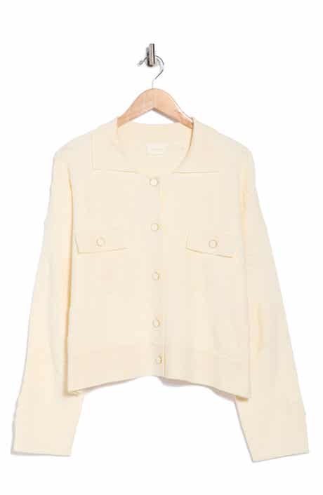 CYRUS Floral Textured Sweater Jacket