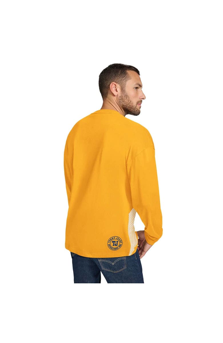 TOMMY JEANS Men's Tommy Jeans Gold Golden State Warriors Lucas Long Sleeve T-Shirt, Alternate, color, Gold