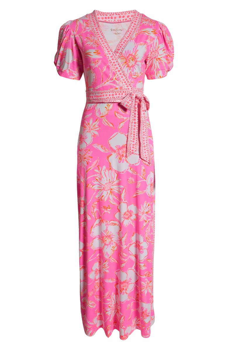 Lilly Pulitzer<sup>®</sup> Sailynn Floral Wrap Dress, Alternate, color,