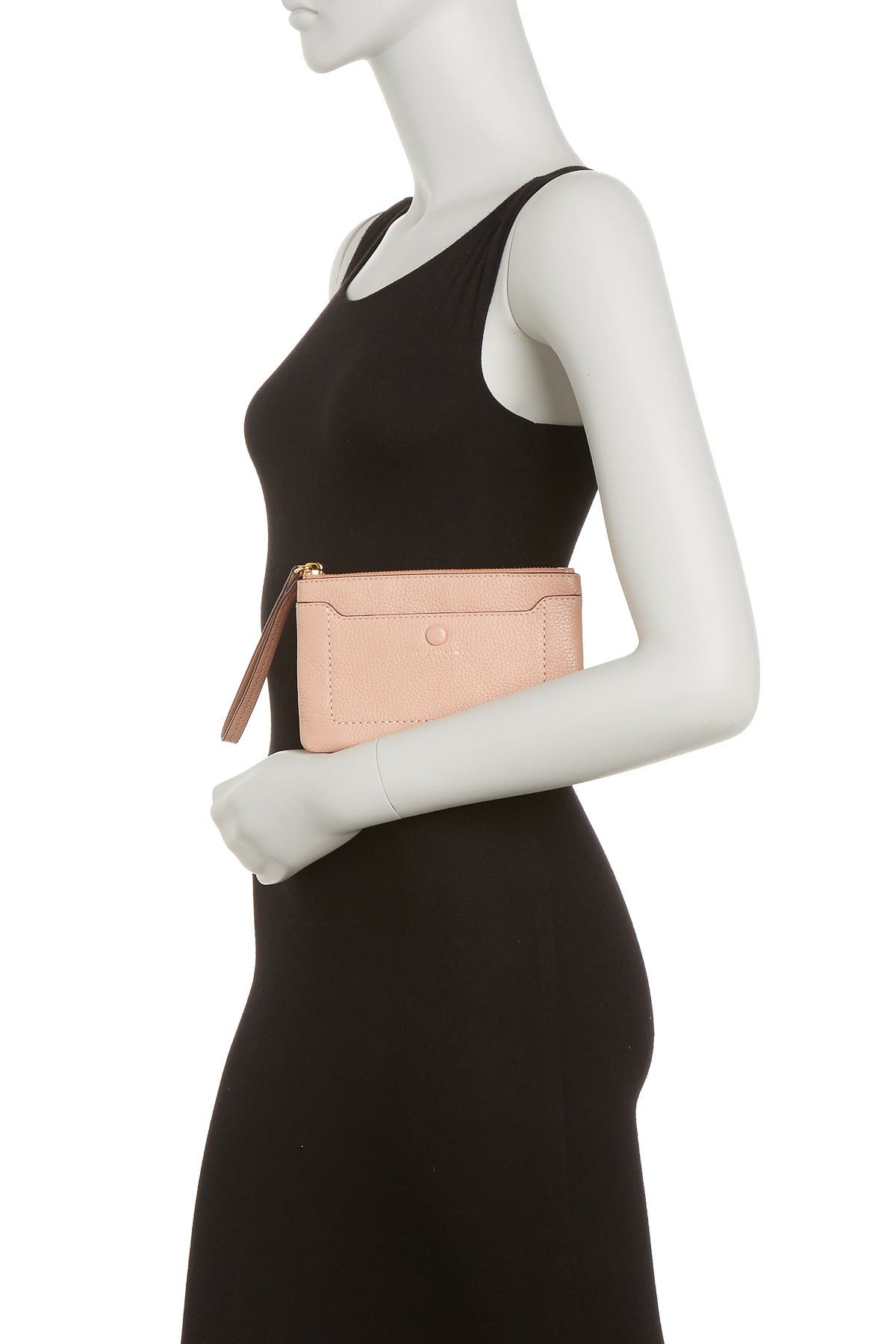 Marc Jacobs Empire City Leather Wristlet, Alternate, color, 