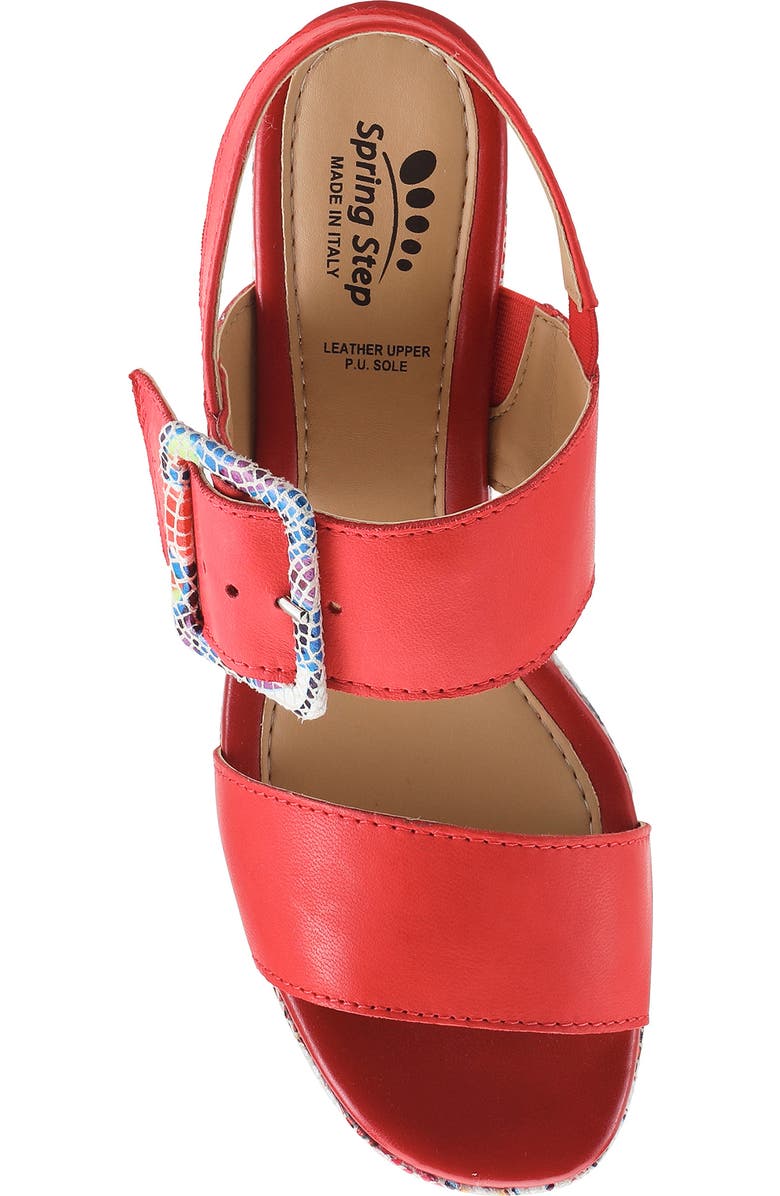 Spring Step Azucar Ankle Strap Sandal, Alternate, color, Red Multi