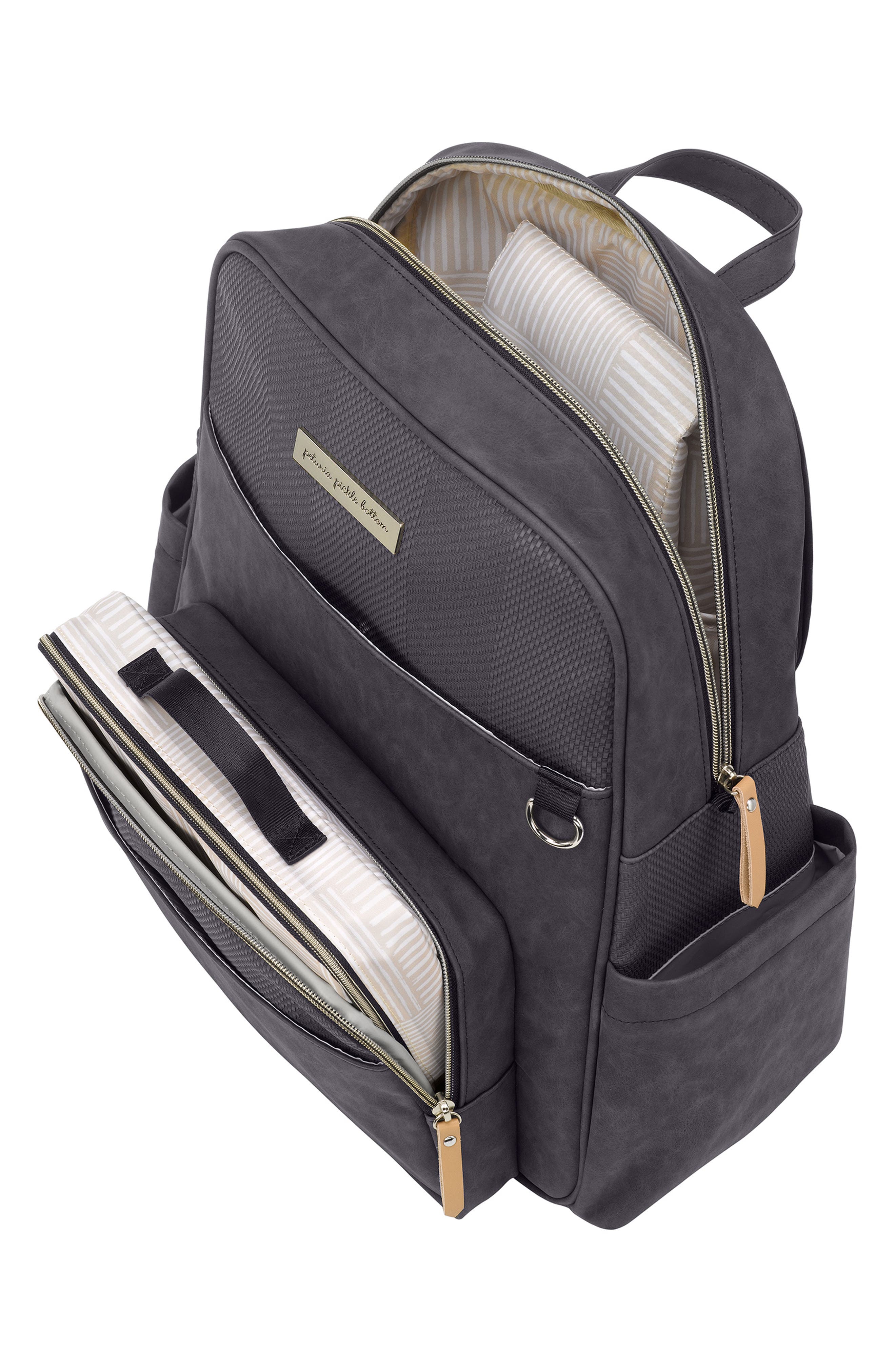 Petunia Pickle Bottom Sync Water Resistant Diaper Backpack, Alternate, color, Black