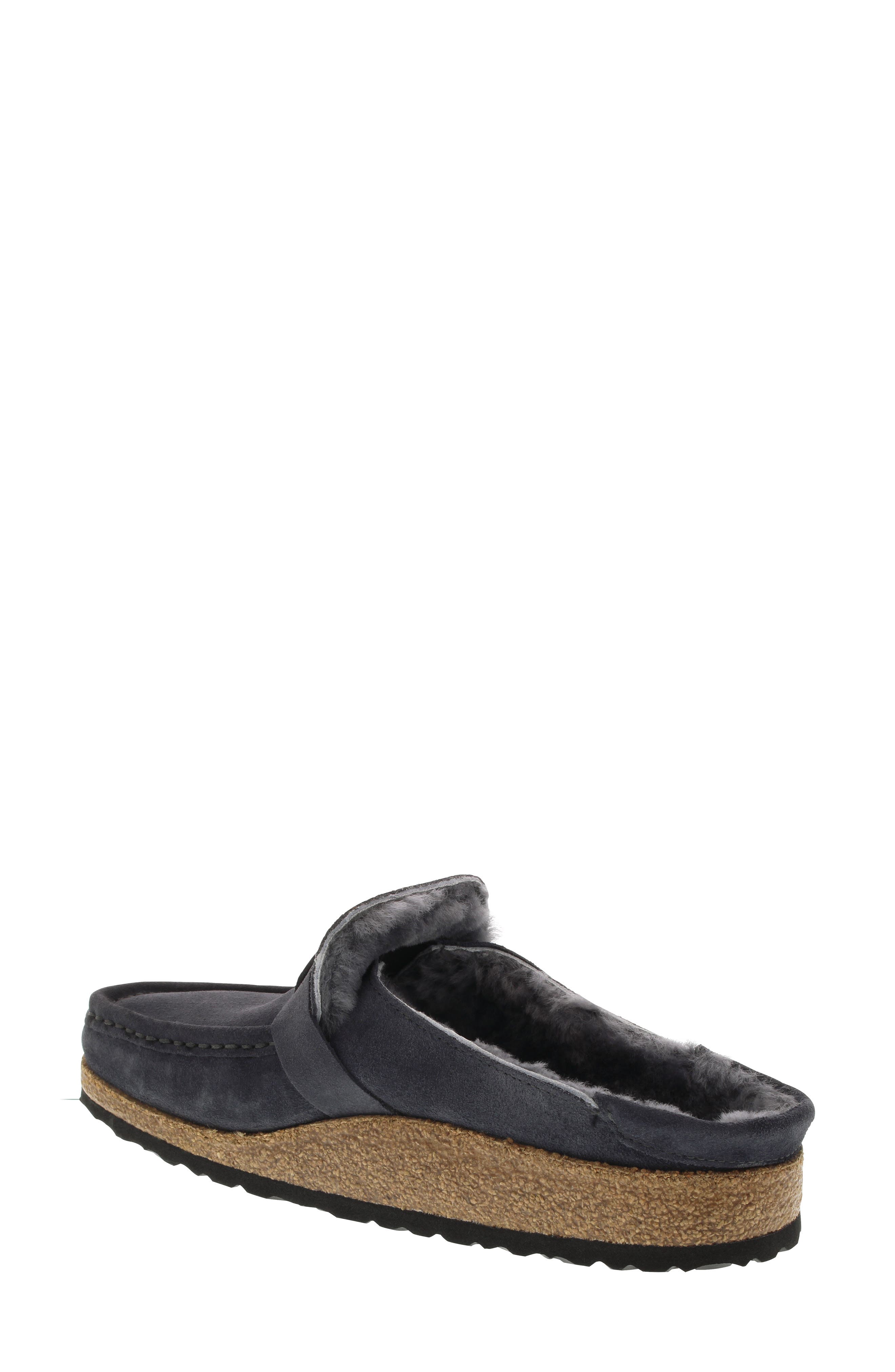 Buckley Genuine Shearling Mule, Alternate, color, GRAPHITE SUEDE/ SHEARLING