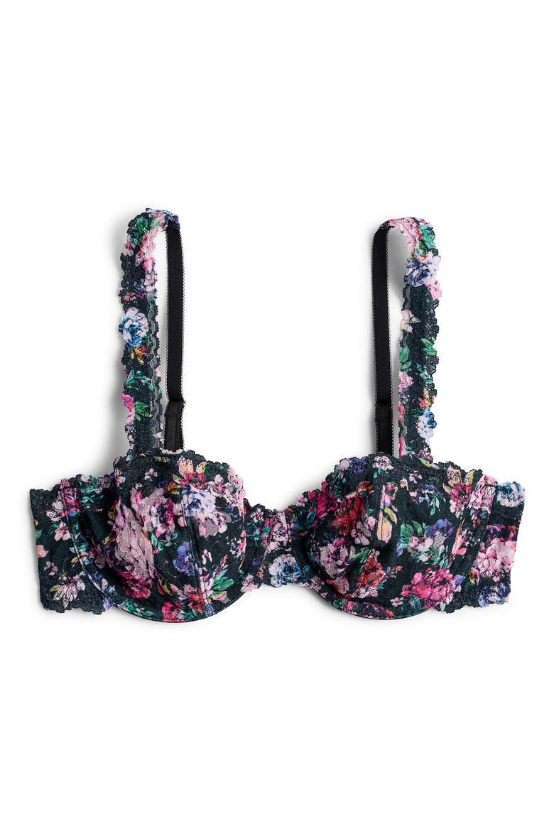 Signature Lace Underwire Balconette Bra, Alternate, color, DARK PEONIES