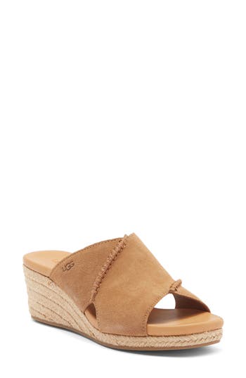 Ugg ® Taia Wedge Heel Sandal In Chestnut