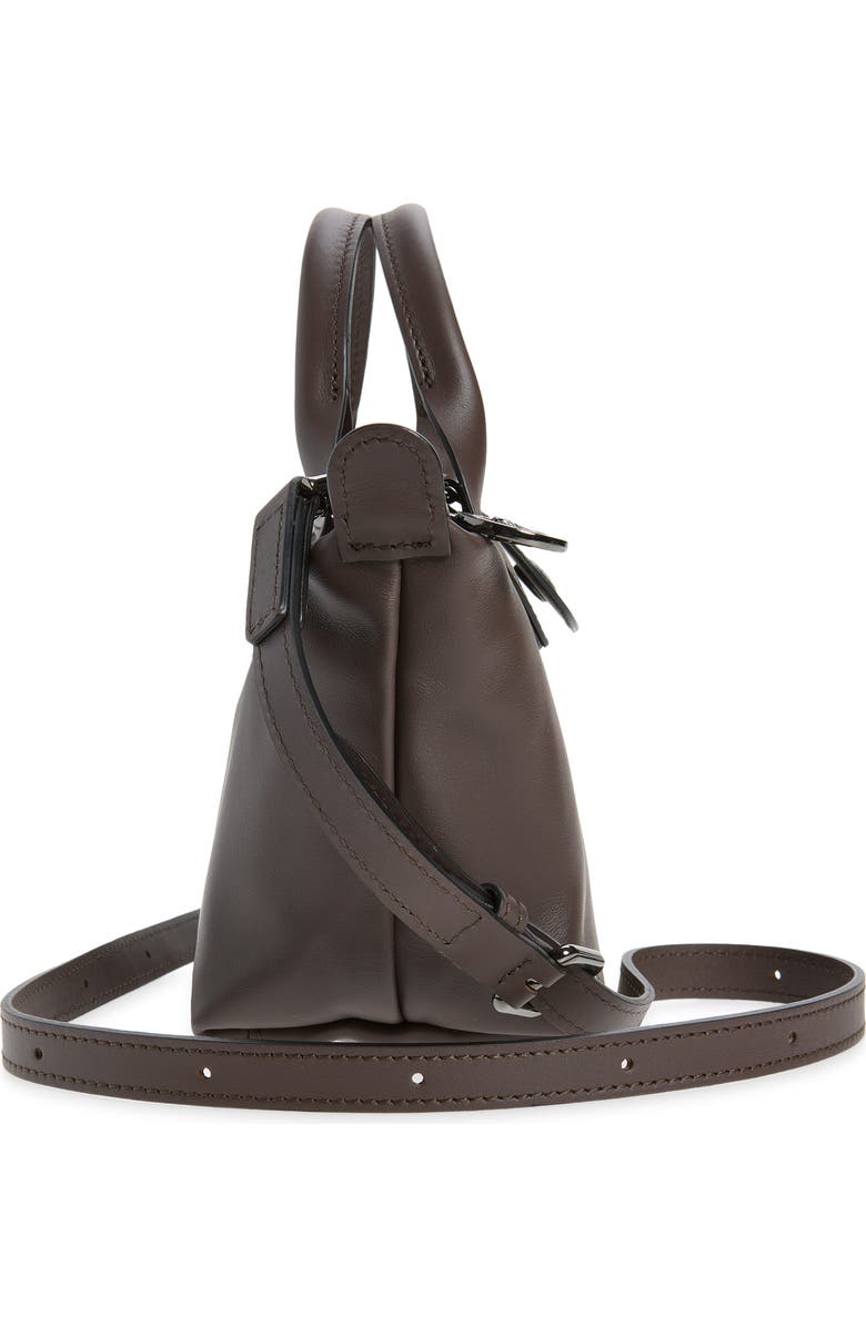 Longchamp Extra Small Le Pliage Xtra Leather Top Handle Bag, Alternate, color, Mocha