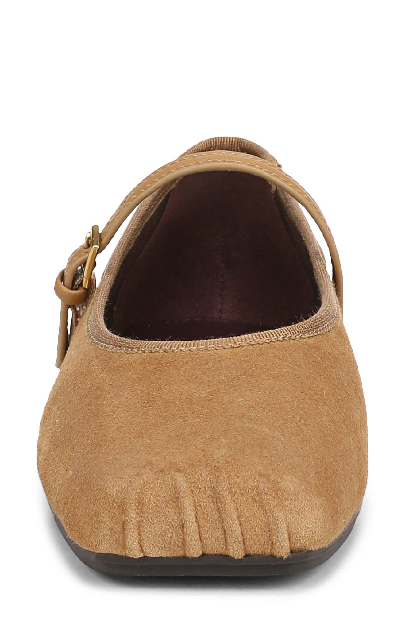 Oriel Ballet Flat, Alternate, color, BROWN LEATHER