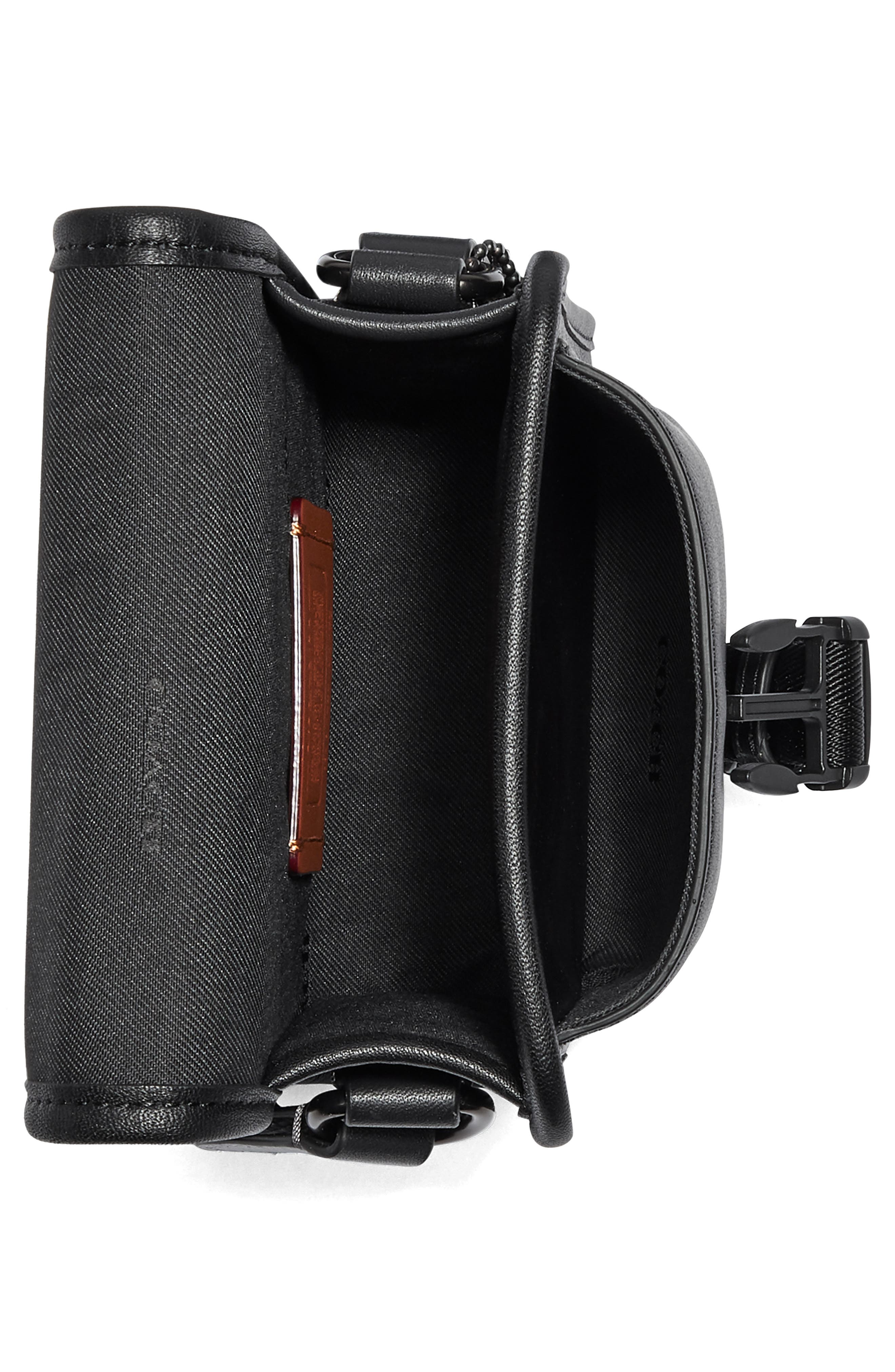 COACH Charter North/South Leather Crossbody Bag, Alternate, color, 