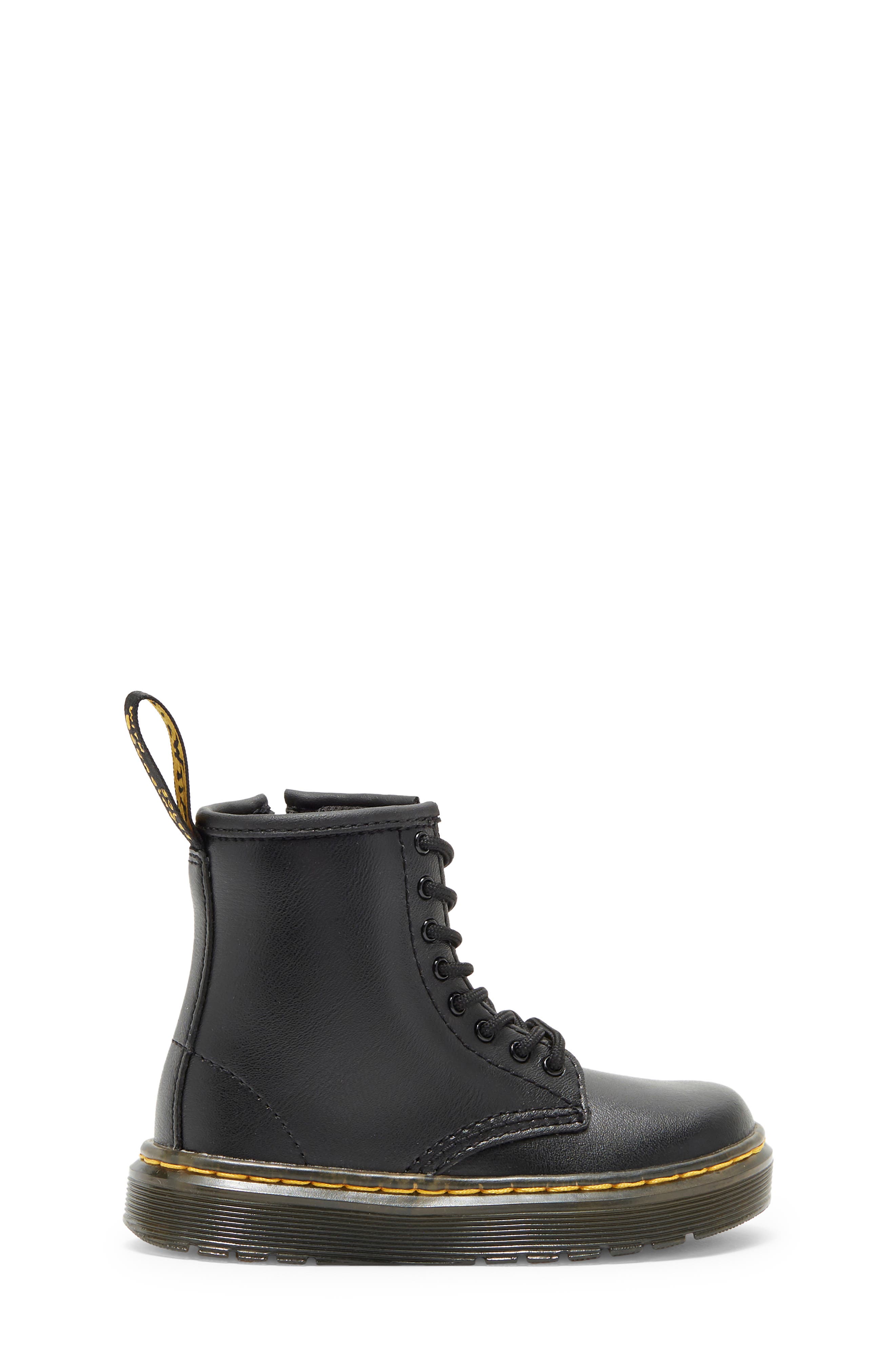 Dr. Martens Kids' Zavala Combat Boot, Alternate, color, Black