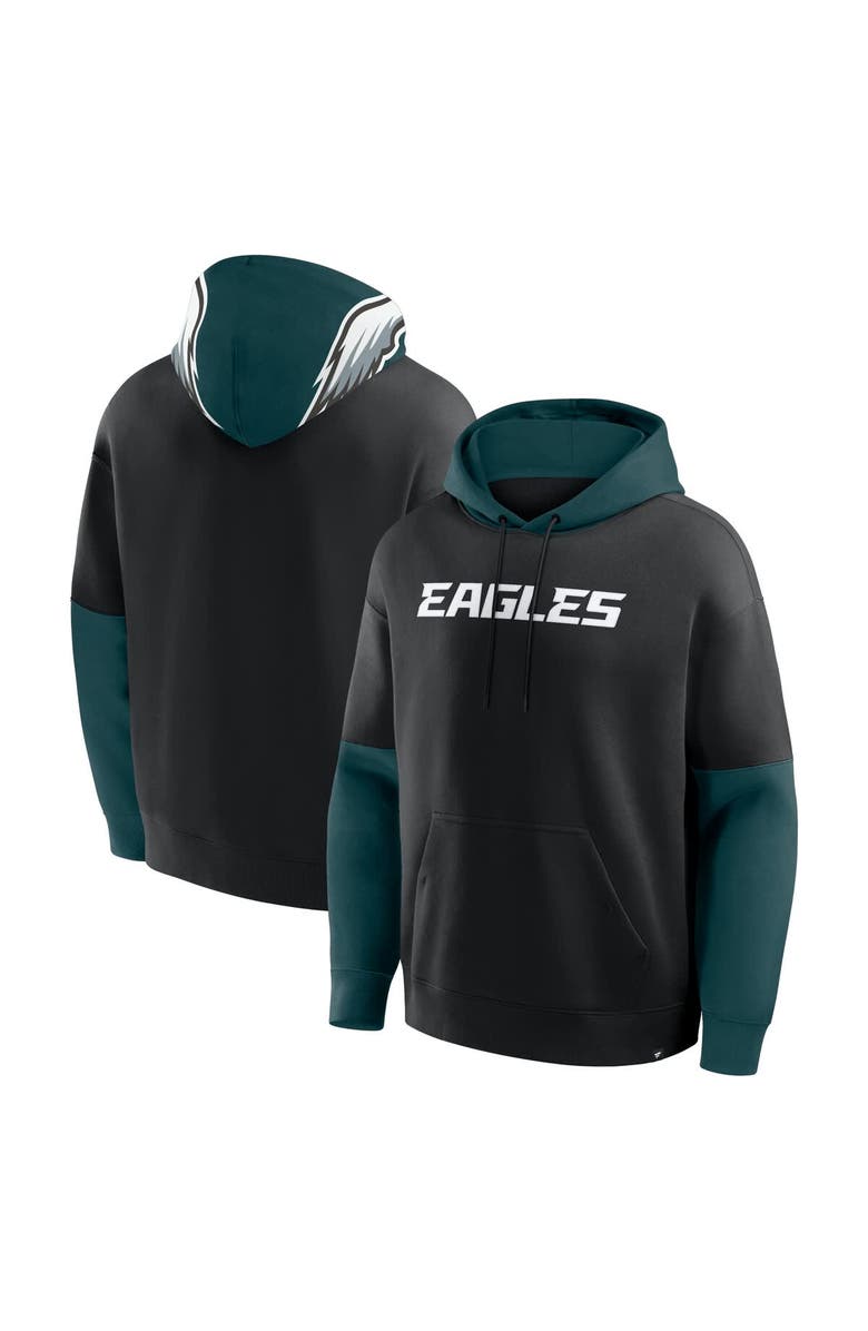 FANATICS Men's Fanatics Black Philadelphia Eagles Helmet Pullover Hoodie, Main, color, Black