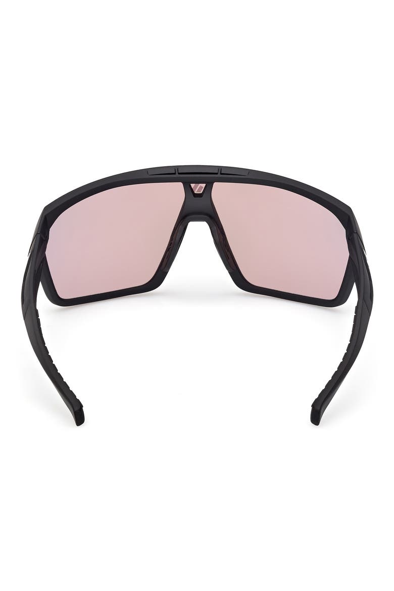 130mm Shield Sports Sunglasses, Alternate, color, MATTE BLACK / MIRROR VIOLET