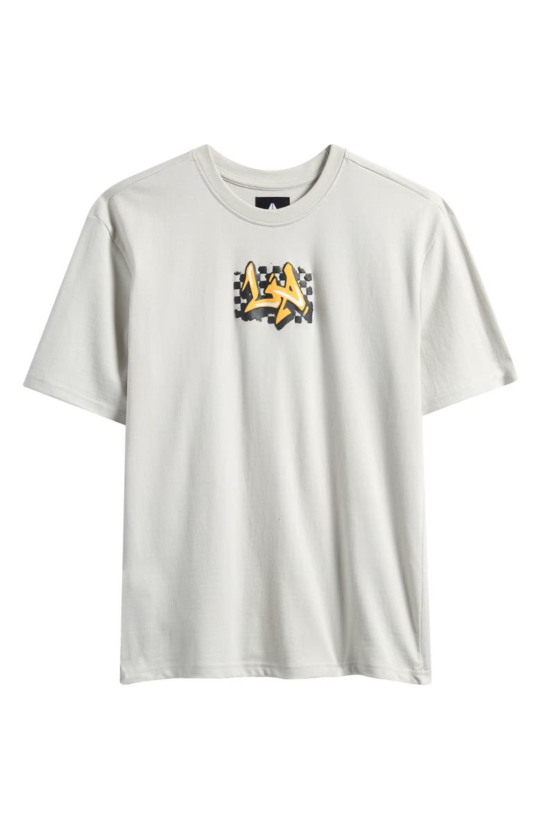 Fly By Night Kids' Graffiti Graphic T-Shirt, Main, color, Oyster Mushroom/ City Tag