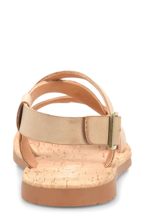 Korks Sabring Slingback Strap In Gold
