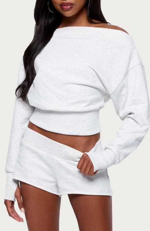 Hennie Off Shoulder Sweatshirt