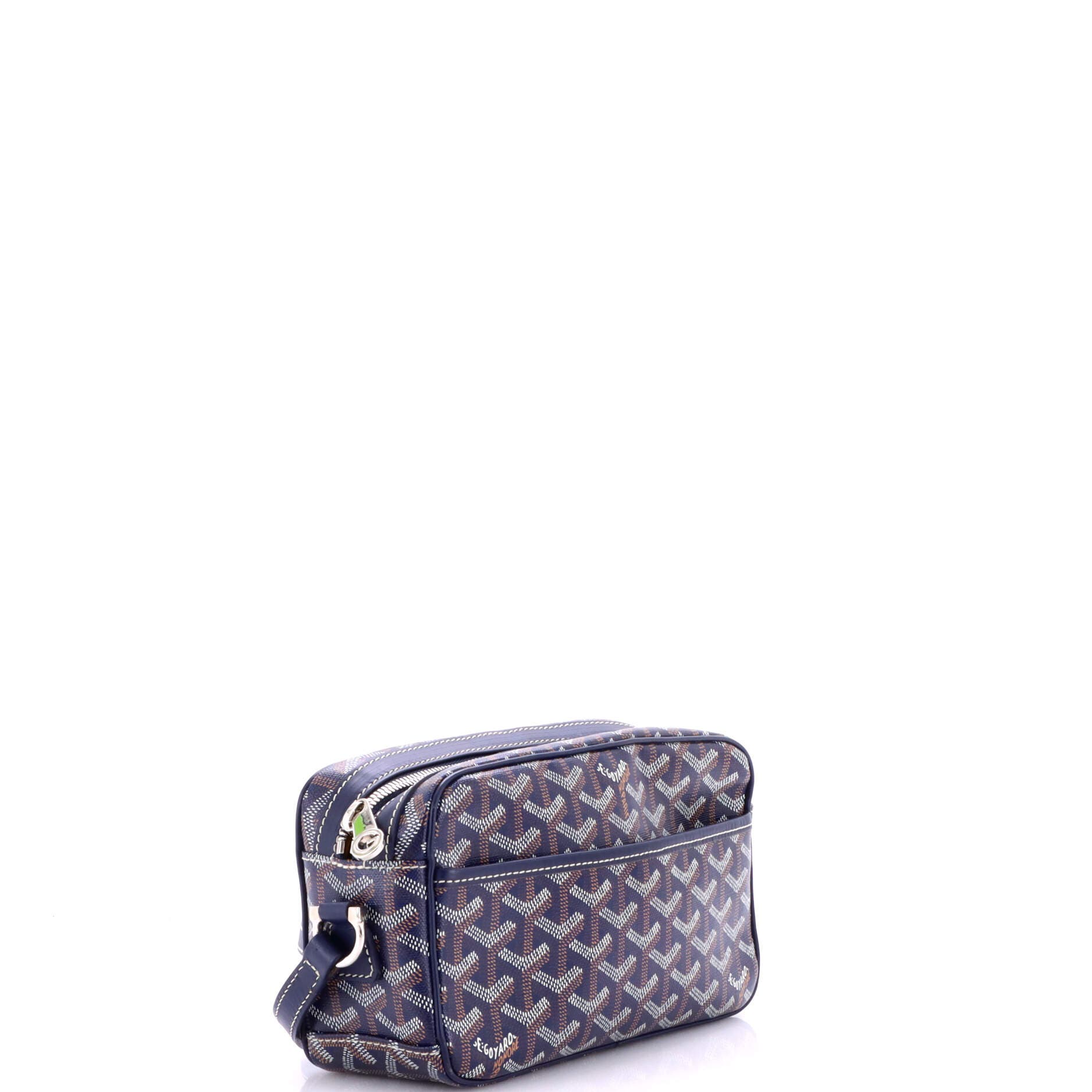 Pre-Owned Goyard Cap Vert Bag Coated Canvas, Alternate, color, Blue