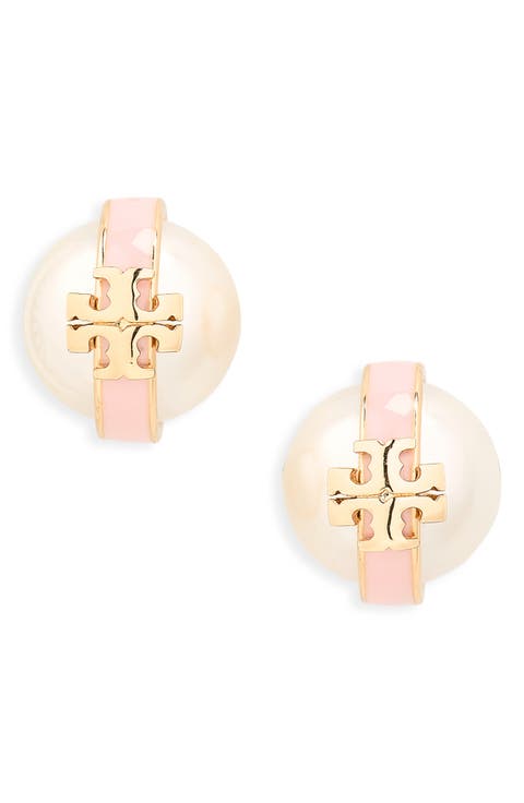 Moondance Faux Pearl Stud Earrings