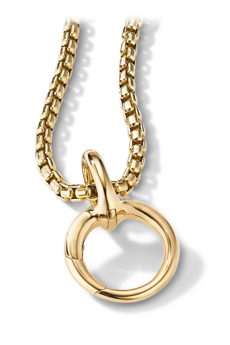 Smooth Pendant Holder, Alternate, color, YELLOW GOLD
