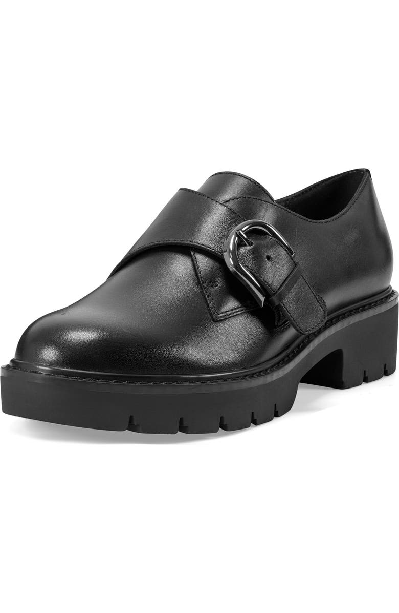 Easy Spirit Kasen Monk Strap Loafer, Alternate, color, Black