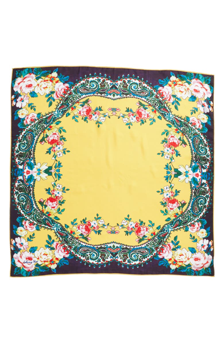 Johnny Was Anjali Silk Scarf, Alternate, color, 