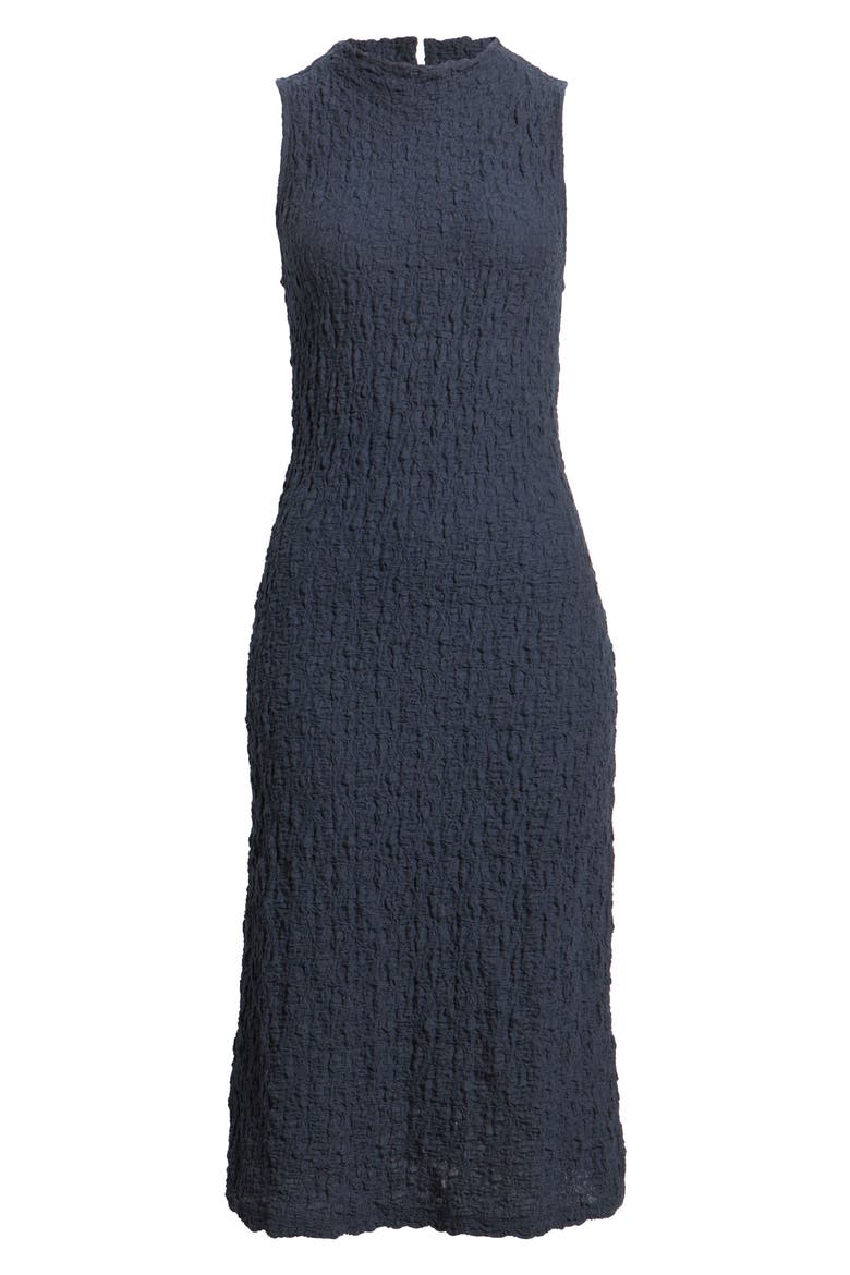 Funnel Neck Sleeveless Dress, Alternate, color, MARINA BLUE