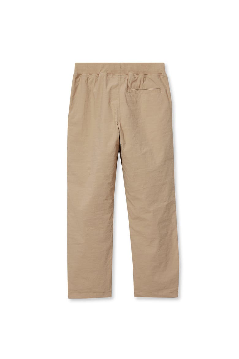 Boys Iron Knee Stretch Jersey Lined Pull On Pants, Alternate, color, Khaki
