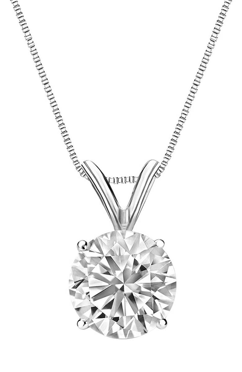 Badgley Mischka Collection Badgley Mischka 14K White Gold Lab Grown Diamond Necklace - 0.50 ctw, Main, color, 
