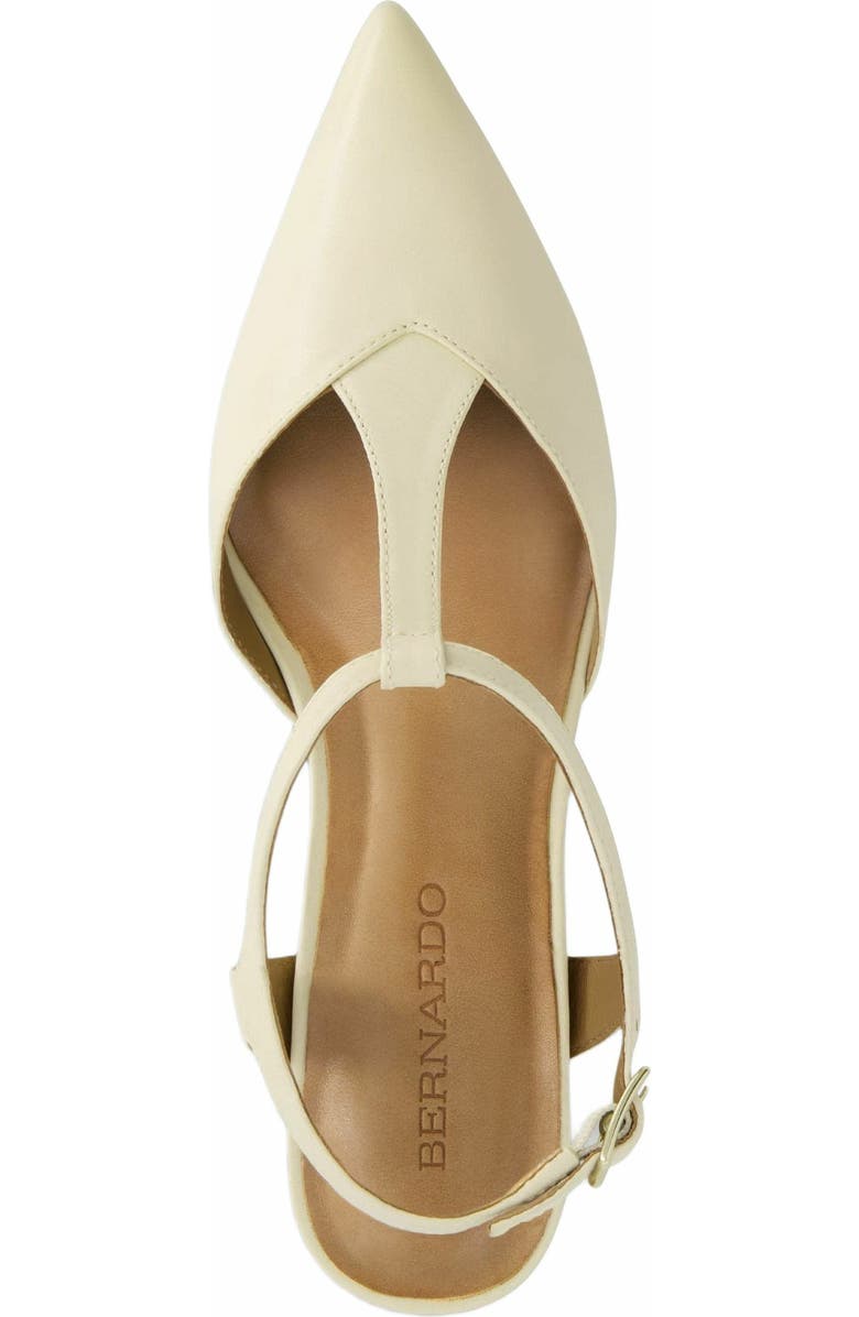 Bernardo Footwear Malta Slingback Kitten Pump, Alternate, color, Eggshell