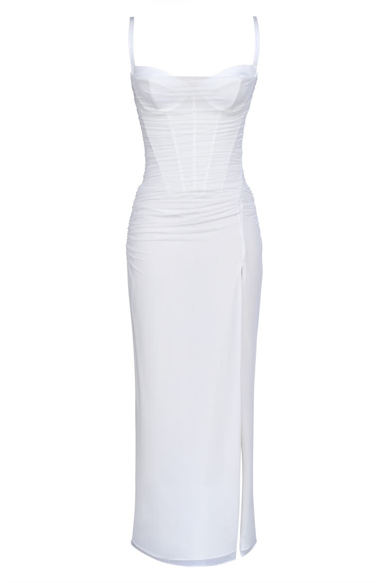 Lini Sleeveless Mesh Dress, Alternate, color, WHITE