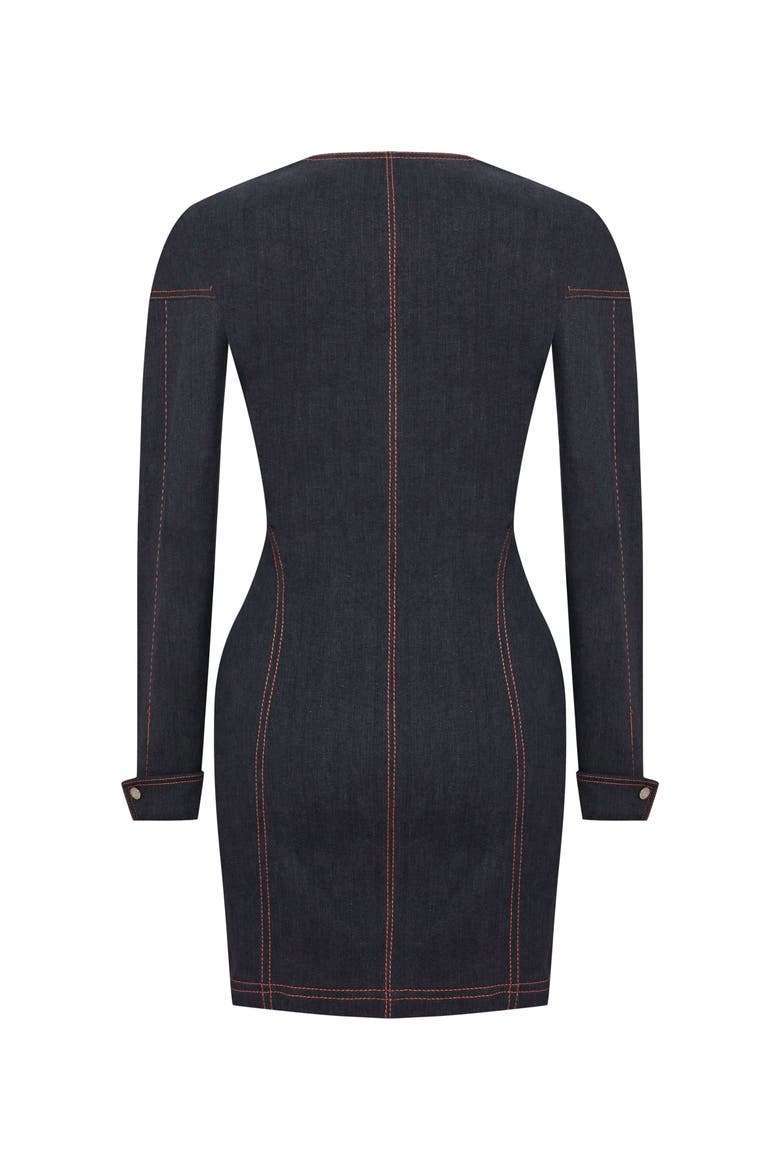 Zeitgeist Denim Dress, Alternate, color, Blue