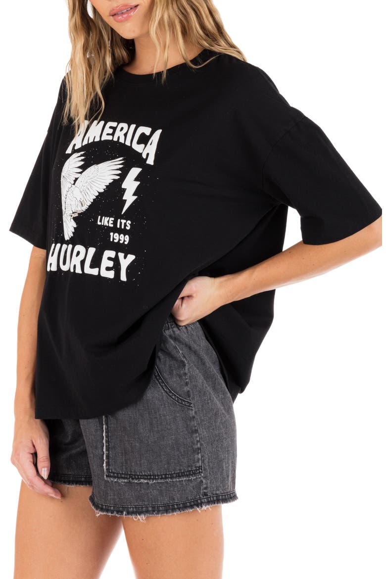 America 1999 Cotton Graphic T-Shirt, Alternate, color, BLACK