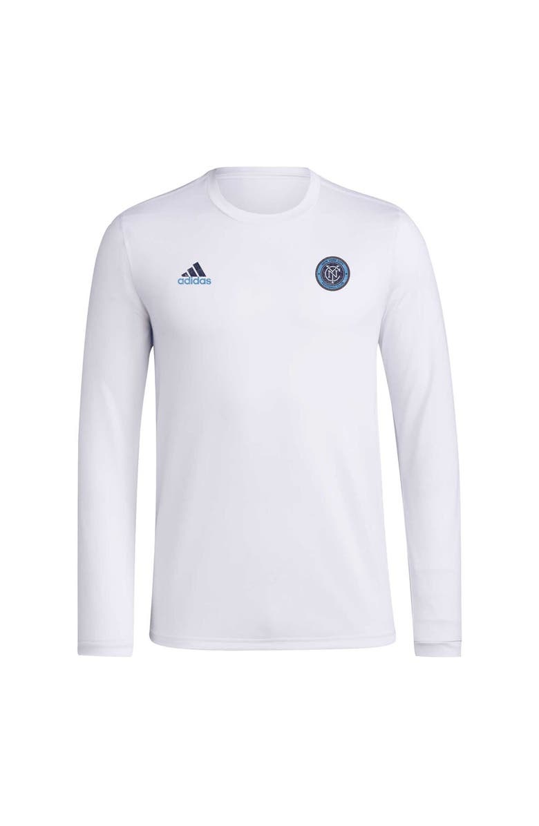 adidas Men's adidas White New York City FC Local Stoic Long Sleeve T-Shirt, Alternate, color, White