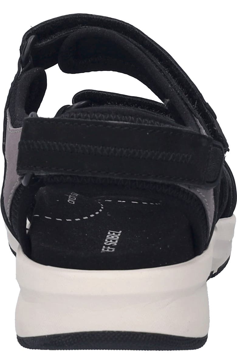 Josef Seibel Estelle 02 Platform Wedge Sandal, Alternate, color, Black Gray