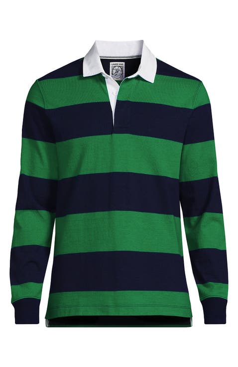 Long Sleeve Stripe Rugby Shirt