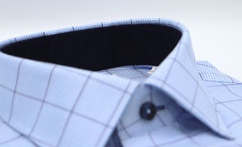 Oxford Windowpane Trim Fit Dress Shirt