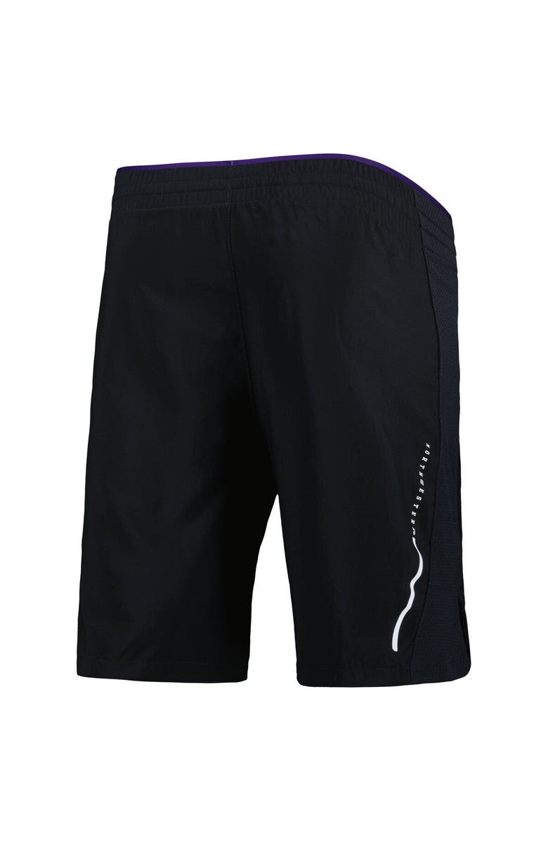 Under Armour Men's Under Armour Black Northwestern Wildcats Woven Shorts, Alternate, color, 