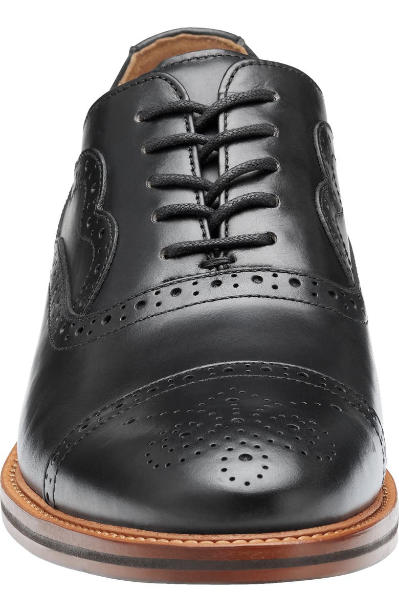 Johnston & Murphy Conard 2.0 175th Wingtip Oxford, Alternate, color, Black Oiled Full Grain