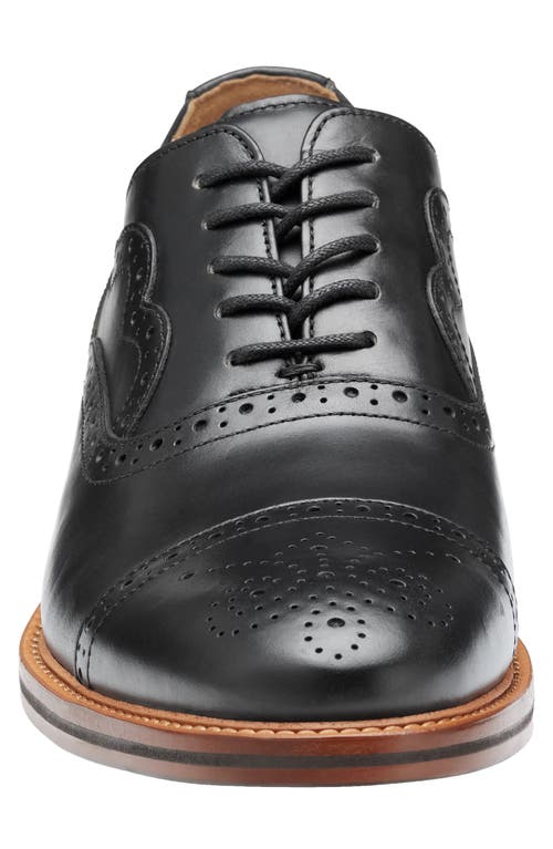 Johnston & Murphy Conard 2.0 175th Wingtip Oxford In Black Oiled Full Grain