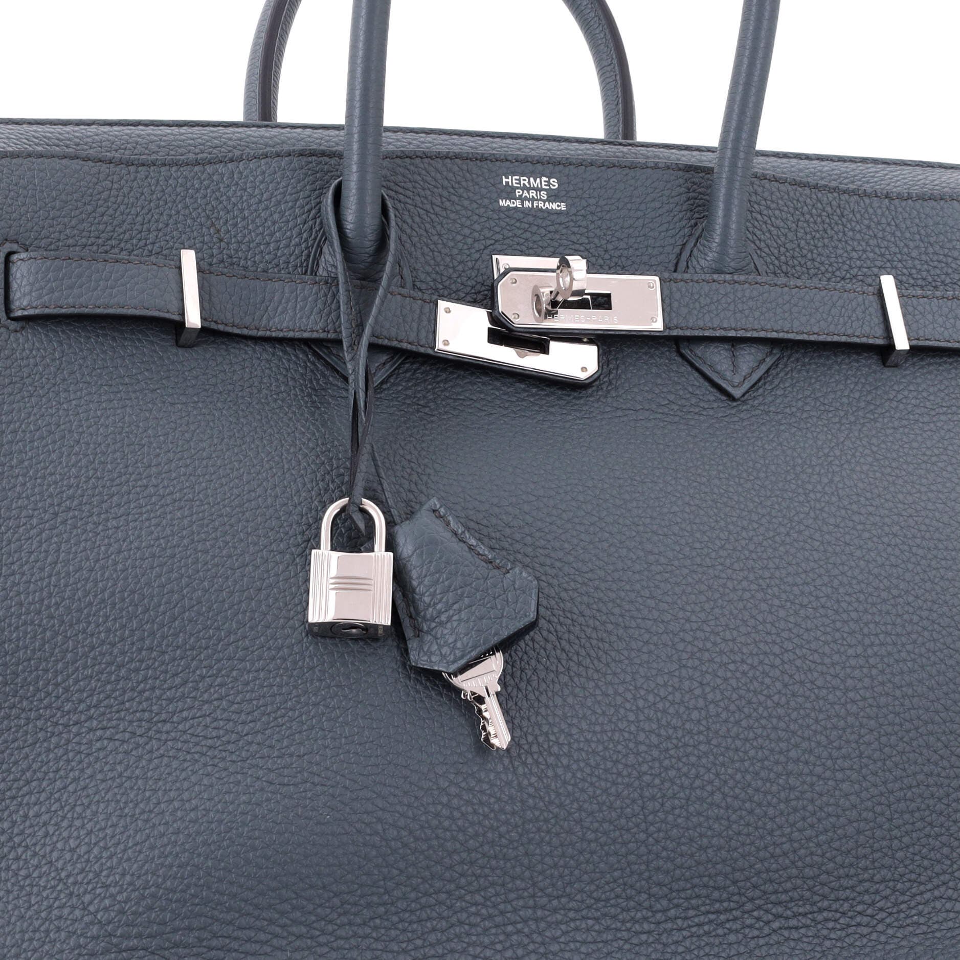 Birkin Handbag Blue Togo with Palladium Hardware 35, Alternate, color, Blue