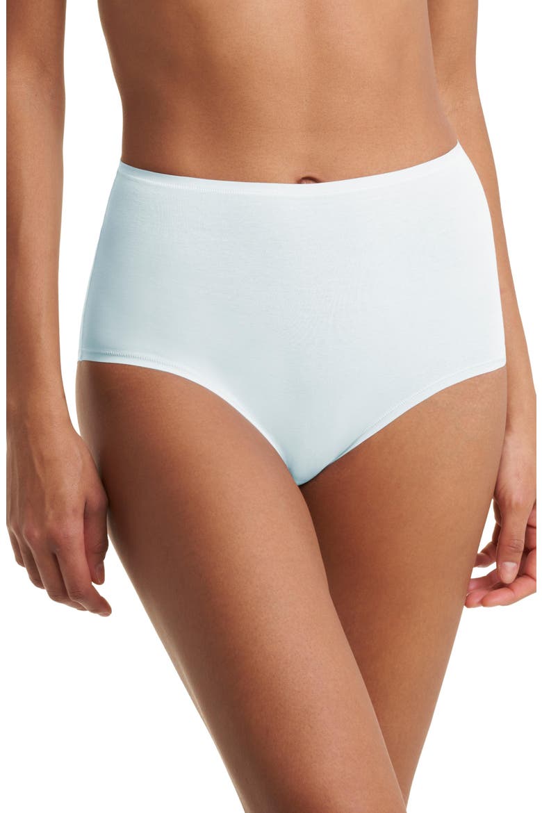 Bliss Bare Cotton High Waist Brief 3-Pack, Alternate, color, Pinot Noir/Sky Grn/Mad Magenta