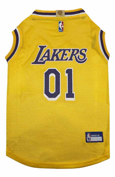 PETS FIRST LA Lakers Basketball Mesh Dog Jersey