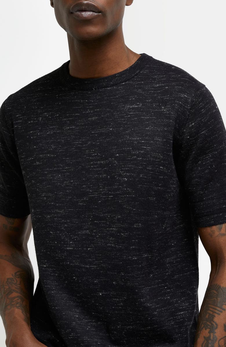 River Island Short Sleeve Sweater, Alternate, color, 