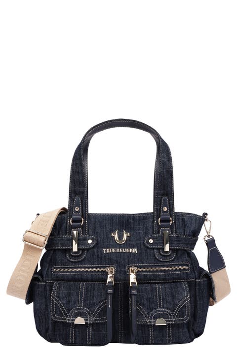 Multi Pocket Denim Tote