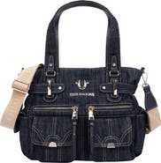 True Religion Multi Pocket Denim Tote