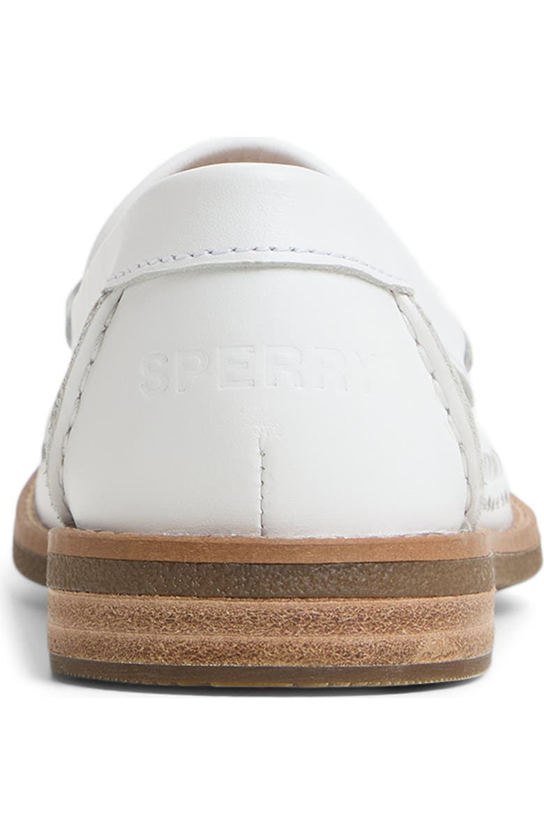 Sperry Seaport Woven Penny Loafer, Alternate, color, White
